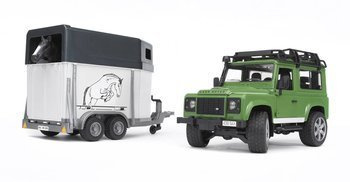 Bruder 02592 land rover z przyczepą dla konia +koń