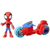Marvel F6777/F7459 Spidey i przyjaciele Spidey na motorze figurka 181581