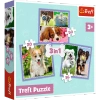 Puzzle Trefl 3w1 Urocze pieski