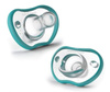 Nanobebe smoczek 3+ twin pack teal 628234