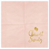 Serwetki Chrzest Święty 33x33cm 12szt jasny różowy 025585