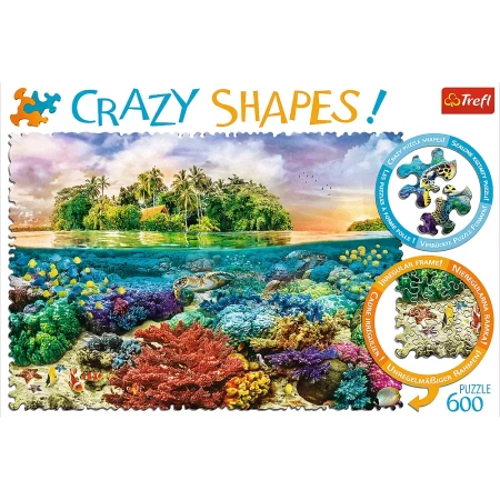 Puzzle Trefl 600 Crazy Shapes Tropikalna wyspa 111132