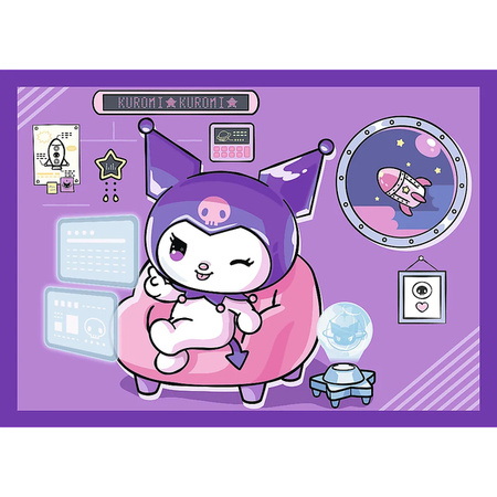 Puzzle Trefl 4w1 Dzień Kuromi Hello Kitty 346763