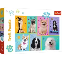 Puzzle Trefl 100 W świecie piesków
