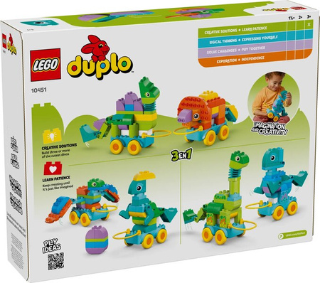 Lego 10451 Duplo 3 w 1 dinozaury na kółkach 816647