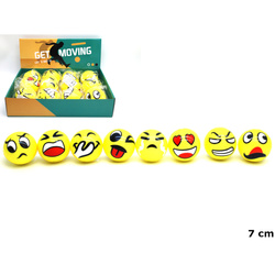 Piłka 7,6cm emot 635621