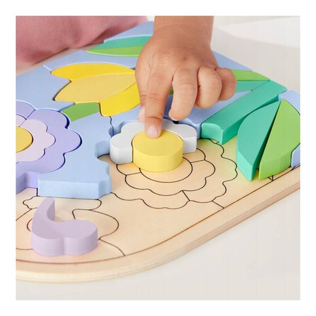 Fisher Price HXT97 Drewniane puzzle Układanka kwiaty 238507