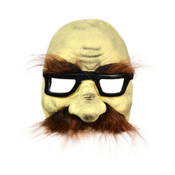 Maska lateksowa straszny wąsacz 204640