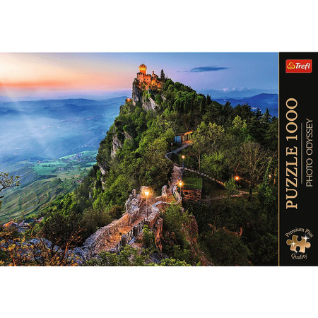 Puzzle Trefl 1000 Premium Plus Photo Odyssey Wieża Cesta San Marino 108224 