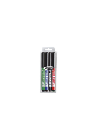 Marker permanentny 580 ścięty kpl=4kol w etui 240465