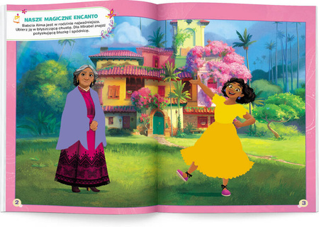 Książeczka DISNEY ENCANTO BROKATOWE UBIERANKI 344221