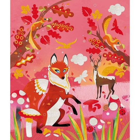 Zestaw kreatywny Perłowe plakatówki 4 pory roku Janod 379520 