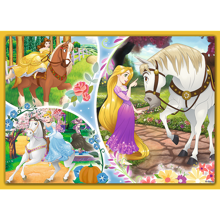 Puzzle trefl 4w1 35,48,54,70 disney princess