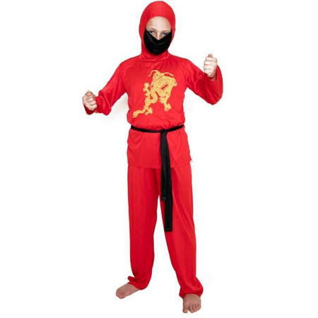 Strój dziecięcy Czerwony ninja rozmiar L 232623