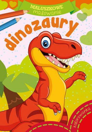 Książeczka maluszkowe malowanie dinozaury