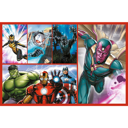 Puzzle Trefl 2x70 Zostań bohaterem Marvel The Avengers 344394