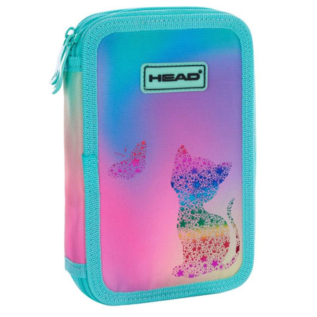 Piórnik podwójny bez wyposażenia HEAD KITTY OMBRE AC2 176543