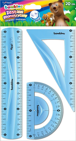 Maj zestaw geometryczny 3el 20cm standard bambino 003141 