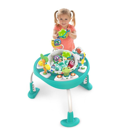 BRIGHT STARTS Interaktywny skoczek i stolik 2w1 Bounce Bounce Baby™ Playful Pond™ 6m+ do 11kg 115651