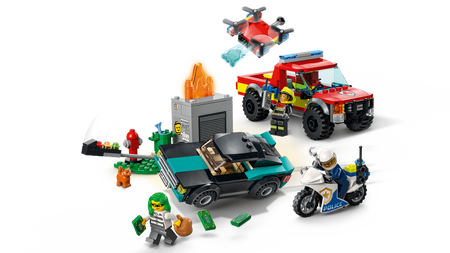 Lego 60319 City Akcja strażacka i policyjny pościg