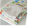 Texpol pieluszka kolorowo tkana bambusowo-lniana żakard 75x75 170g Linen dziki koper gat1 051450