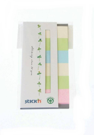 Zakładki indeksujące Stick'n papier 45x15mm 6kol neon eco 180k 215975