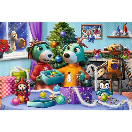 Puzzle Trefl 100 XMAS Święta Rodziny Treflików 164831