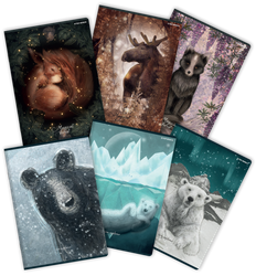 Zeszyt Top 2000 A5 80k krata z marginesem 70g Forest/Ice 411628