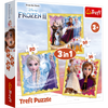 Puzzle Trefl 3w1 Moc Anny i Elsy Disney Frozem II 348477