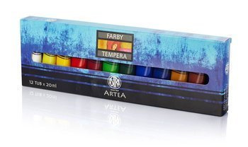 Farby tempera 12 tuba 20ml astra 210022