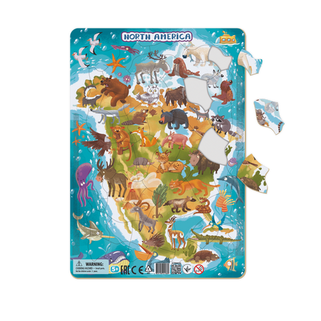 Dodo puzzle ramkowe ameryka płn 53 el. 241438