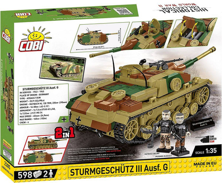 Cobi 2285 HC WWII Sturmgeschütz III Ausf.G - Executive Edition 598kl.