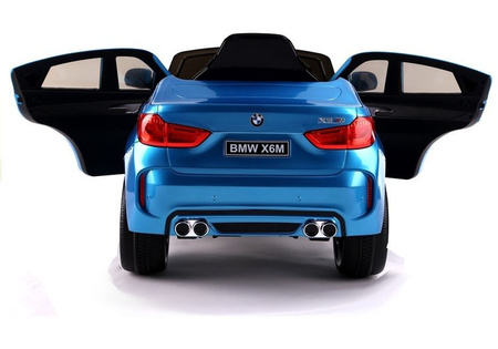 Auto na akumulator bmw x6 srebrny lakierowany 3287