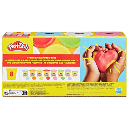 PLAY-DOH G0691/G0513 Ciastolina 8 tub Tęczowe kolory 287793