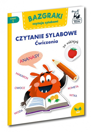 Książeczka Bazgraki Czytanie sylabowe Ćwiczenia 4-6 lat 044003