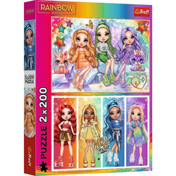 Puzzle Trefl 2x200 Tęczowe lalki Rainbow 133356