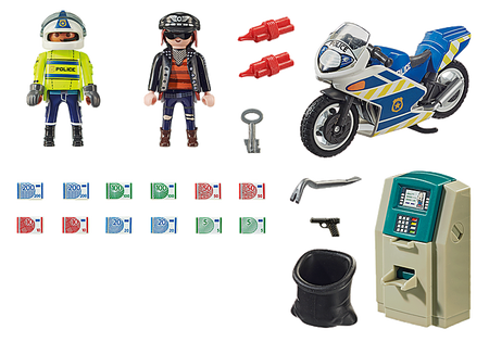 Playmobil 70572 pościg motorem za przestępcą