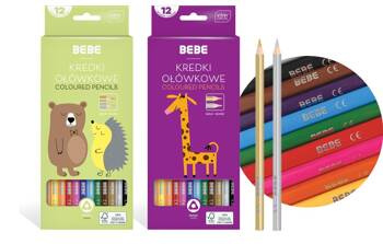 BBI Kredki ołówkowe trój.12kol BB Kids FSC100% 329776