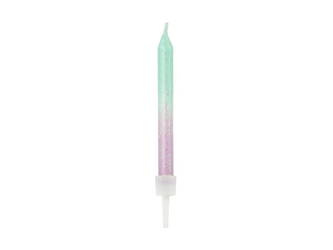 Świeczki urodzinowe ombre 6cm 20szt 105966
