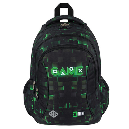 PLECAK 3-KOMOROWY STRIGHT BP-77 GREEN GAME 681516