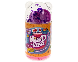 Epee EP60391 Misiolina Masa plastyczna 2x50g różowy i fioletowy + 2 foremki 603920