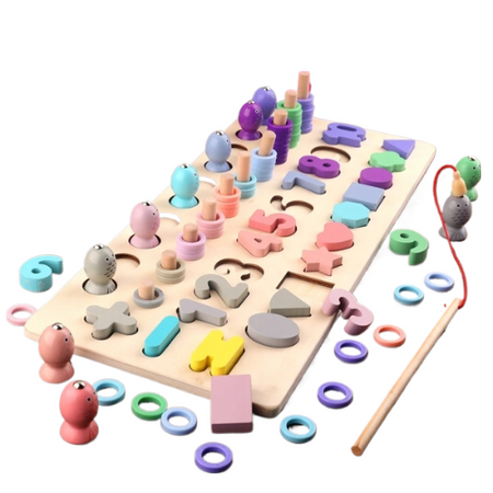 Magnetyczna układanka Montessori pastelowa 005200