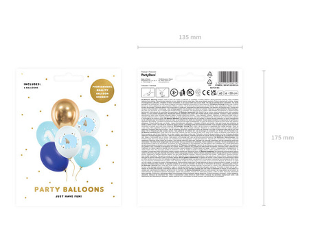 Balony 30cm Roczek Pastel Light Blue A'6 199224