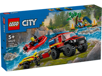 Lego 60412 City Terenowy wóz strażacki z łodzią ratunkową