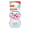 Nuk smoczki uspokajające silikonowe 0-6m genius color 282938