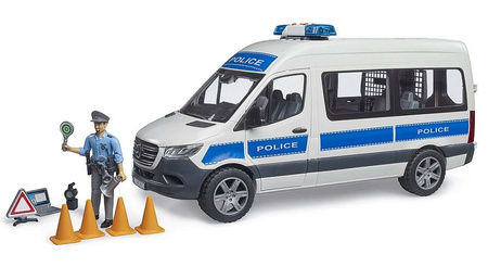 Bruder 02683 MB Sprinter policyjny z figurka policjanta światło/dźwięk 026837
