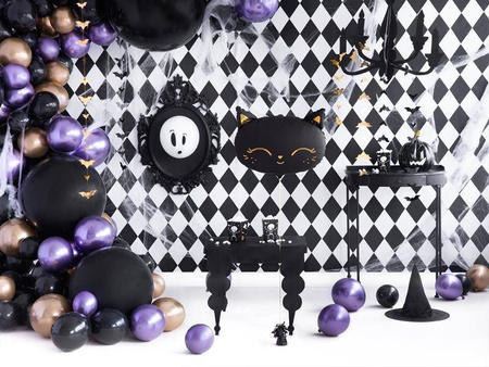Balon 1m okrągły pastel black 