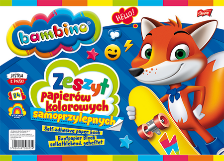 Zeszyt papierów kolorowych samoprzylepnych B4 8k QIS-1586 standard 001819