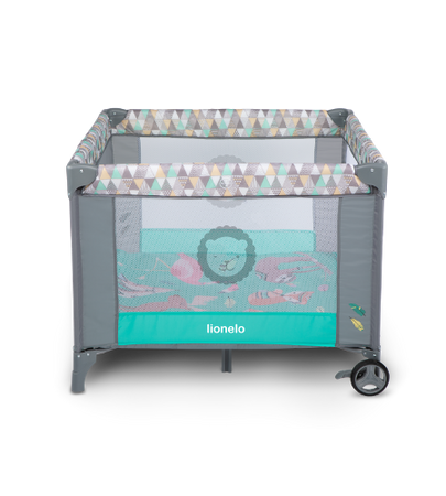 Lionelo łóżeczko turystyczne sofie turquoise scandi 658074