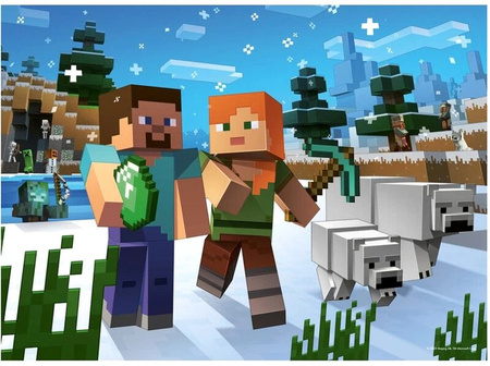 Puzzle Ravensburger 4x100 Minecraft 057160